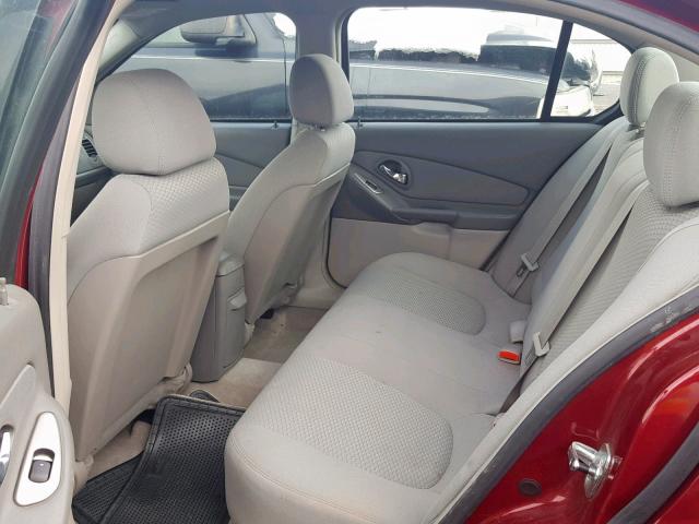 1G1ZS58F87F303678 - 2007 CHEVROLET MALIBU LS RED photo 6