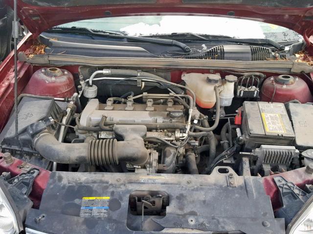 1G1ZS58F87F303678 - 2007 CHEVROLET MALIBU LS RED photo 7