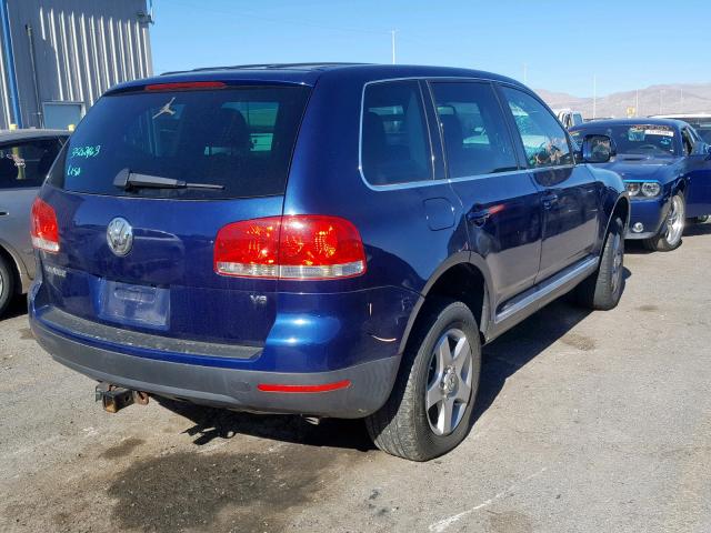 WVGBC67L74D016905 - 2004 VOLKSWAGEN TOUAREG 3. BLUE photo 4