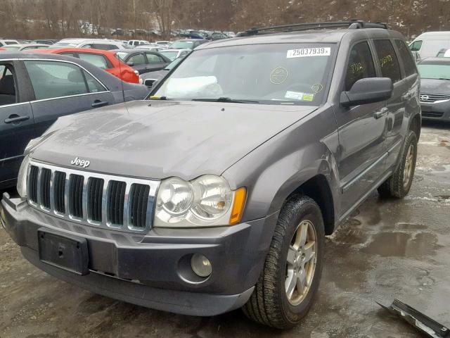 1J8GR48K67C663141 - 2007 JEEP GRAND CHER GRAY photo 2