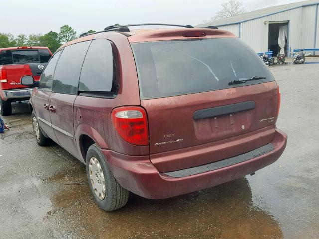 1C4GJ25BX3B163443 - 2003 CHRYSLER VOYAGER BURGUNDY photo 3