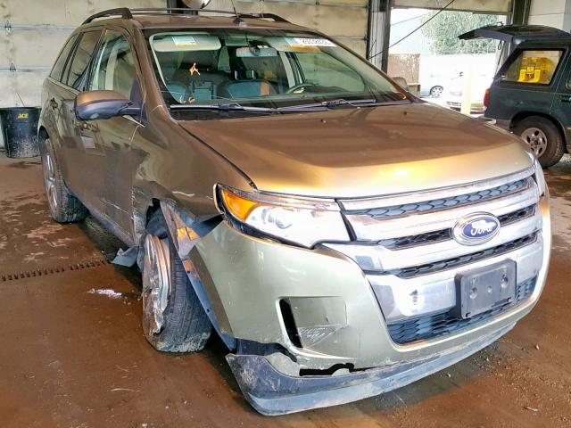 2FMDK4KC2DBA75650 - 2013 FORD EDGE LIMIT GREEN photo 1