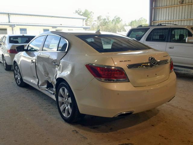 1G4GD5E32CF376425 - 2012 BUICK LACROSSE P WHITE photo 3