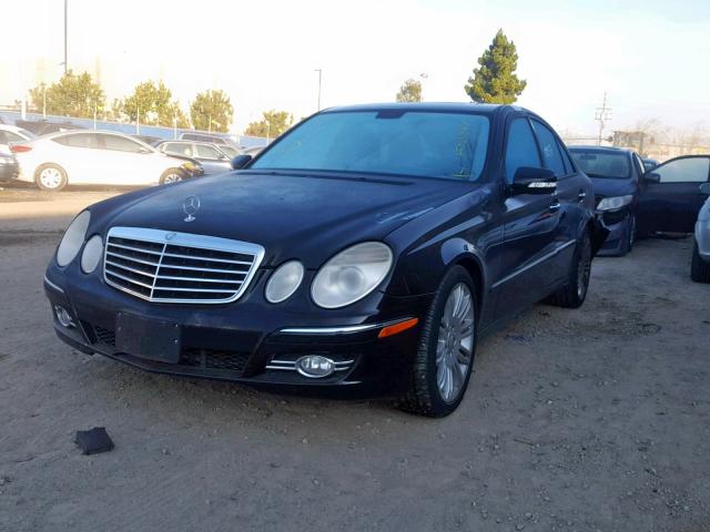 WDBUF56X98B265581 - 2008 MERCEDES-BENZ E 350 BLACK photo 2