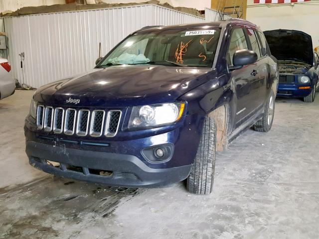 1C4NJDBB7ED664644 - 2014 JEEP COMPASS SP BLUE photo 2