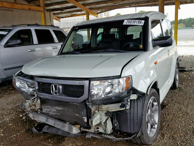 5J6YH1H94AL005586 - 2010 HONDA ELEMENT SC WHITE photo 2