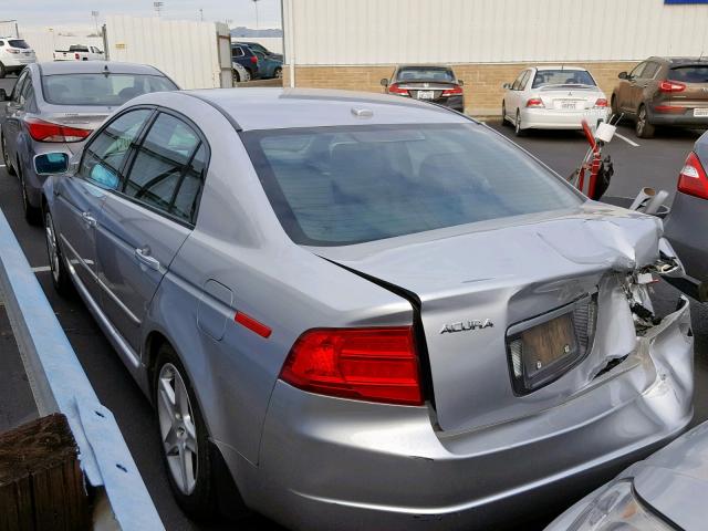 19UUA66256A027371 - 2006 ACURA 3.2TL SILVER photo 3