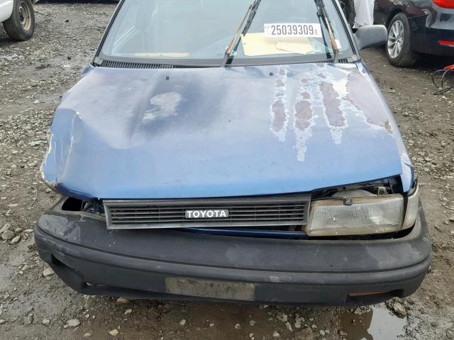 JT2AE92E3K3281403 - 1989 TOYOTA COROLLA DL BLUE photo 7