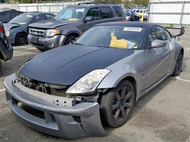 JN1AZ34D26M306551 - 2006 NISSAN 350Z COUPE GRAY photo 2