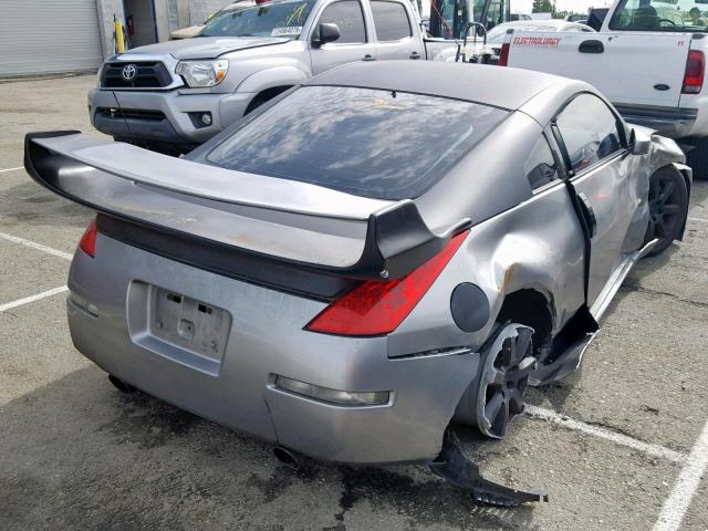 JN1AZ34D26M306551 - 2006 NISSAN 350Z COUPE GRAY photo 4