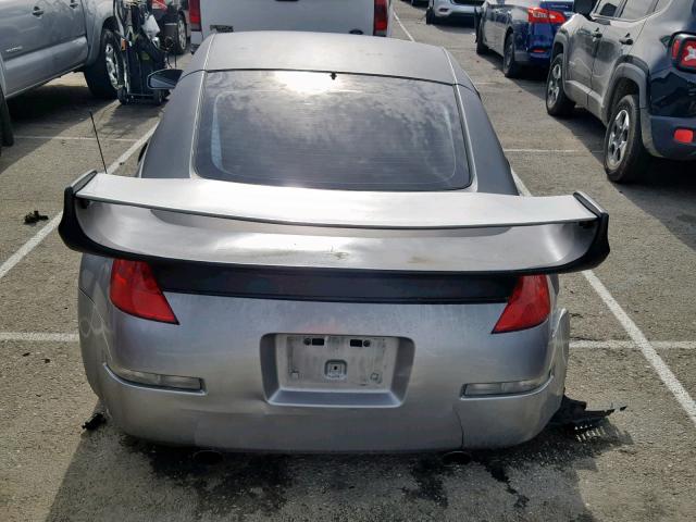 JN1AZ34D26M306551 - 2006 NISSAN 350Z COUPE GRAY photo 9