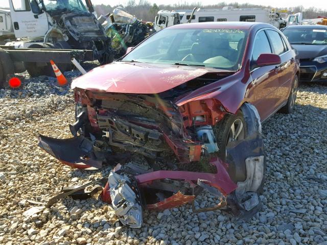 1G1ZJ57B59F228118 - 2009 CHEVROLET MALIBU 2LT RED photo 2