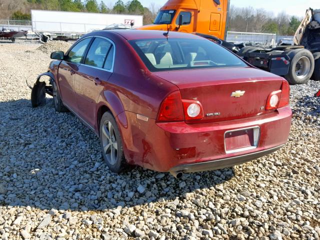 1G1ZJ57B59F228118 - 2009 CHEVROLET MALIBU 2LT RED photo 3