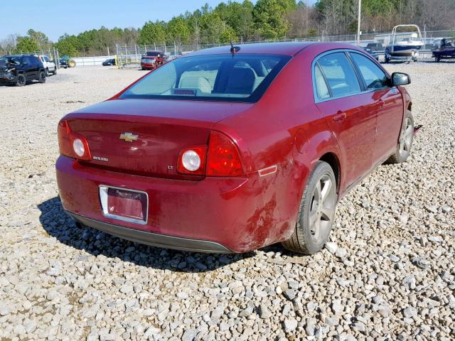 1G1ZJ57B59F228118 - 2009 CHEVROLET MALIBU 2LT RED photo 4