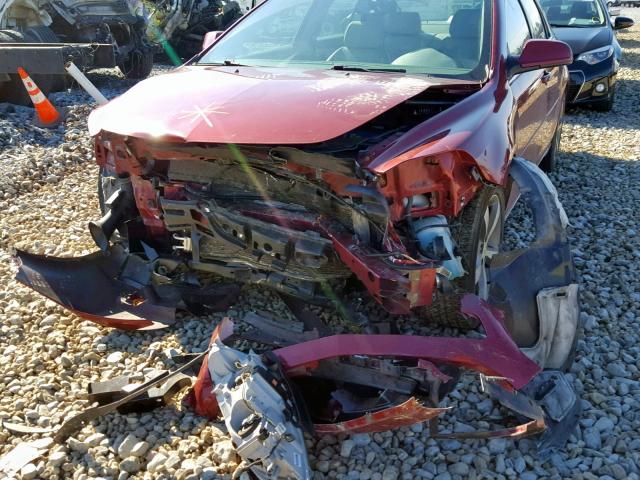 1G1ZJ57B59F228118 - 2009 CHEVROLET MALIBU 2LT RED photo 9