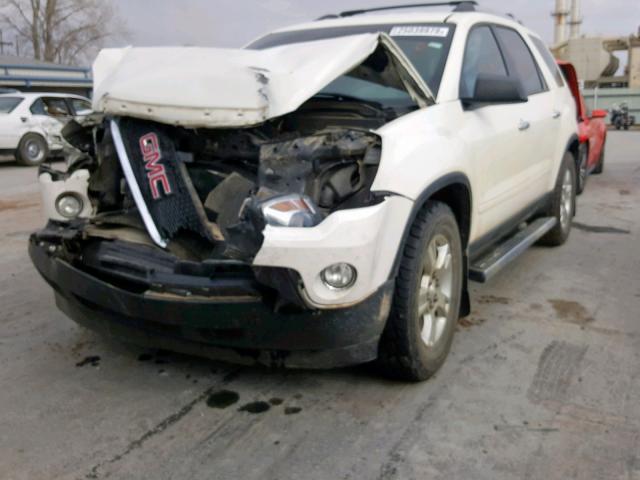 1GKKRPED7CJ341482 - 2012 GMC ACADIA SLE WHITE photo 2