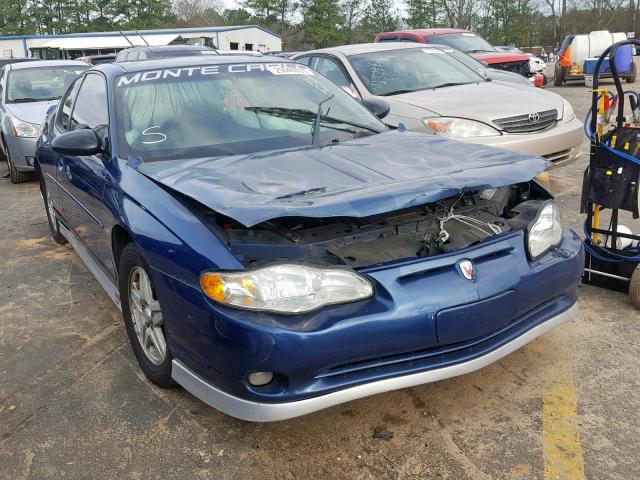 2G1WX12KX39340236 - 2003 CHEVROLET MONTE CARL BLUE photo 1