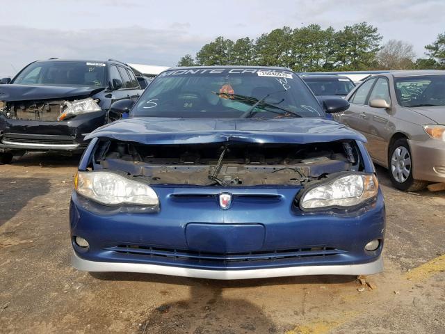 2G1WX12KX39340236 - 2003 CHEVROLET MONTE CARL BLUE photo 9