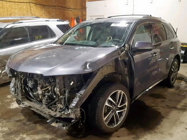 5FRYD4H85HB026095 - 2017 ACURA MDX ADVANC GRAY photo 2