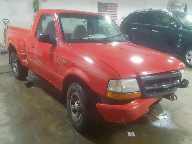 1FTYR10CXYPB14440 - 2000 FORD RANGER RED photo 1