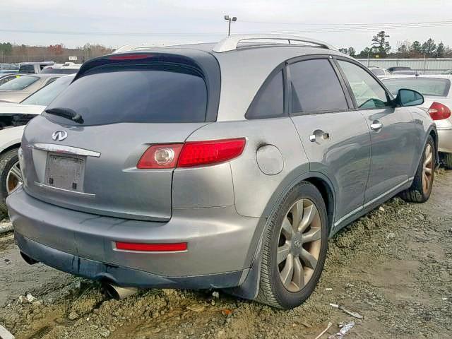 JNRAS08U44X101173 - 2004 INFINITI FX35 GRAY photo 4