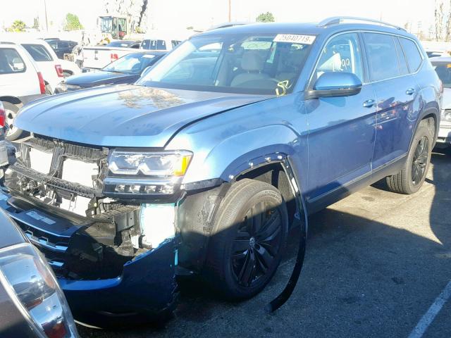 1V2NR2CA7KC507960 - 2019 VOLKSWAGEN ATLAS SEL Mavi foto 2