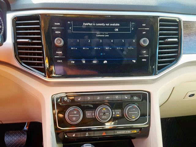 1V2NR2CA7KC507960 - 2019 VOLKSWAGEN ATLAS SEL Mavi foto 9