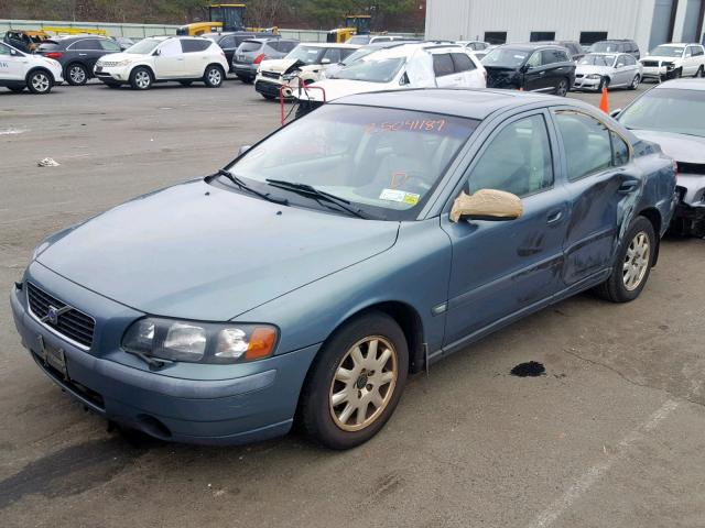 YV1RS61RX22107303 - 2002 VOLVO S60 BLUE photo 2