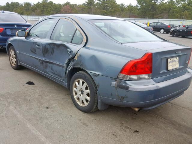 YV1RS61RX22107303 - 2002 VOLVO S60 BLUE photo 3