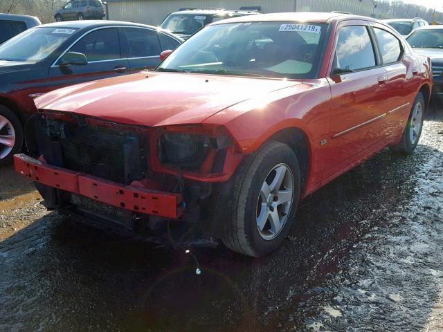 2B3CA3CV5AH162529 - 2010 DODGE CHARGER SX RED photo 2