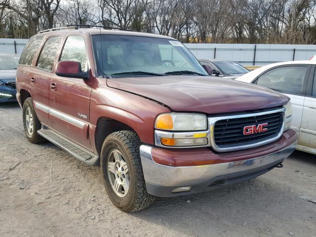 1GKEK13T3YJ115648 - 2000 GMC YUKON BURGUNDY photo 1