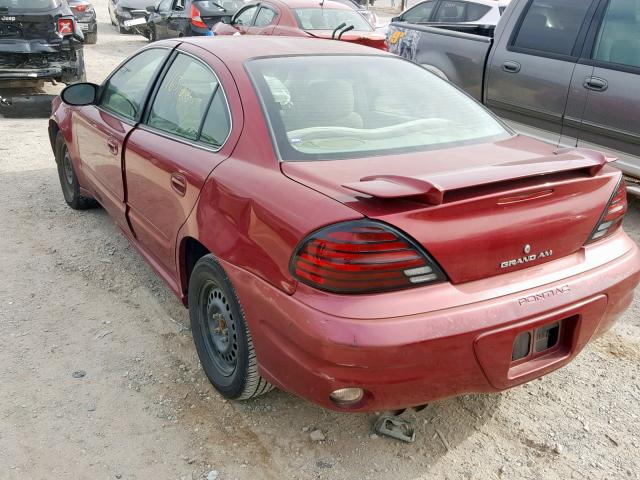 1G2NE52E85M232346 - 2005 PONTIAC GRAND AM S MAROON photo 3