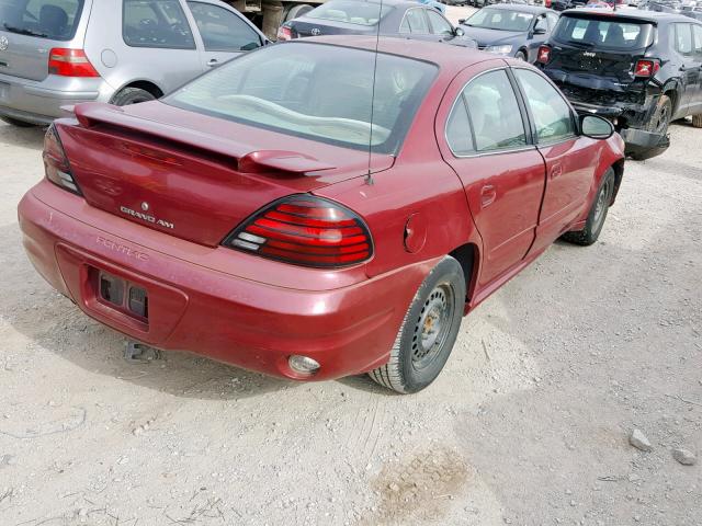 1G2NE52E85M232346 - 2005 PONTIAC GRAND AM S MAROON photo 4