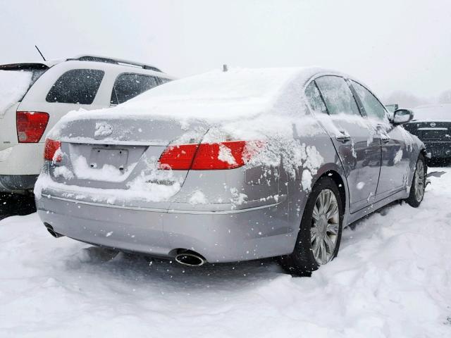 KMHGC4DE8BU130599 - 2011 HYUNDAI GENESIS 3. SILVER photo 4