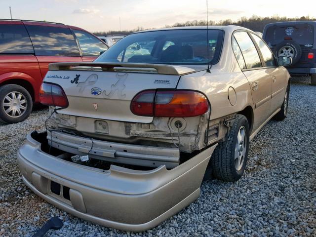 1G1NE52J23M605525 - 2003 CHEVROLET MALIBU LS GOLD photo 4