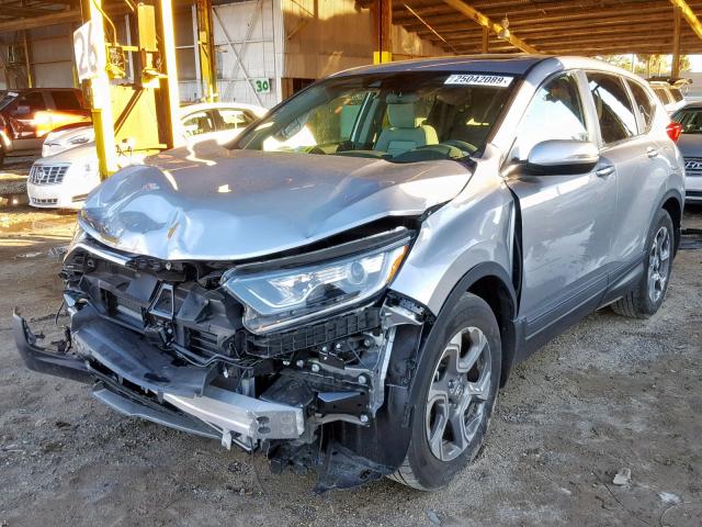 7FARW1H57HE020890 - 2017 HONDA CR-V EX SILVER photo 2