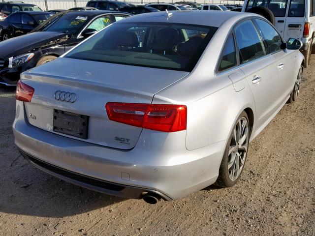 WAUHGAFC0CN044378 - 2012 AUDI A6 PRESTIG SILVER photo 4