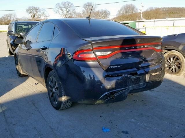 1C3CDFBB4ED676927 - 2014 DODGE DART SXT BLACK photo 3