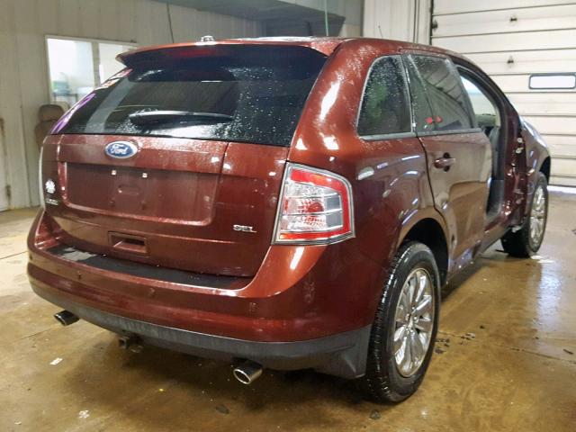 2FMDK3JC9ABB34619 - 2010 FORD EDGE SEL BURGUNDY photo 4