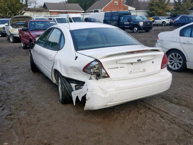 1FAFP56U87A118157 - 2007 FORD TAURUS SEL WHITE photo 3