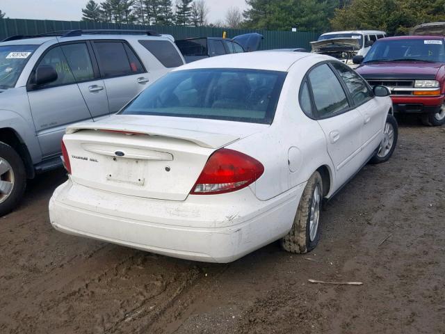 1FAFP56U87A118157 - 2007 FORD TAURUS SEL WHITE photo 4