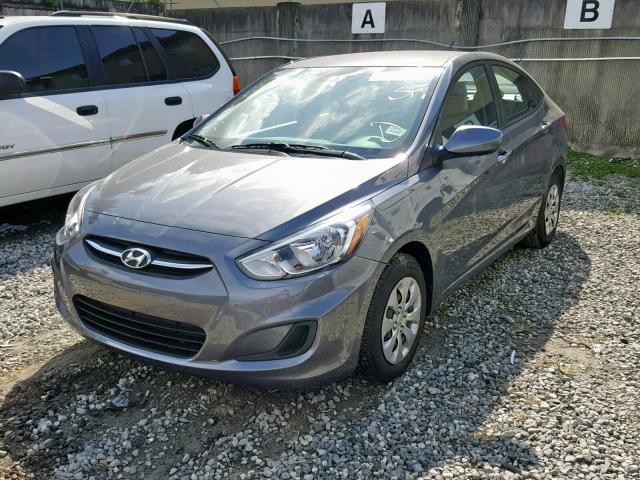 KMHCT4AE3HU278283 - 2017 HYUNDAI ACCENT SE GRAY photo 2