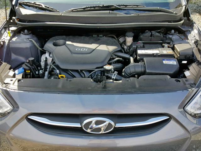 KMHCT4AE3HU278283 - 2017 HYUNDAI ACCENT SE GRAY photo 7