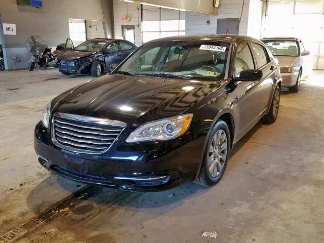 1C3CCBAB4EN122066 - 2014 CHRYSLER 200 LX BLACK photo 2