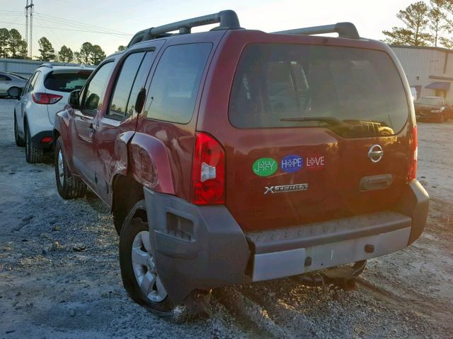 5N1AN0NU0DN810041 - 2013 NISSAN XTERRA X RED photo 3