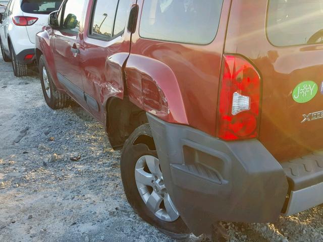 5N1AN0NU0DN810041 - 2013 NISSAN XTERRA X RED photo 9