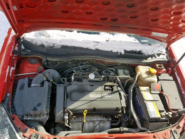 W08AR671585121075 - 2008 SATURN ASTRA XE RED photo 7