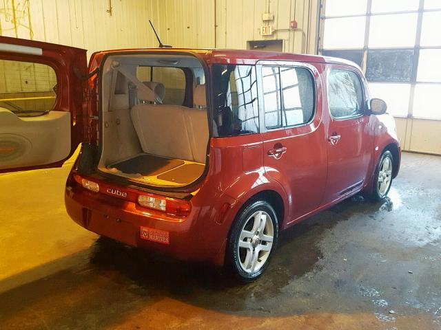 JN8AZ2KR1CT254194 - 2012 NISSAN CUBE BASE RED photo 4