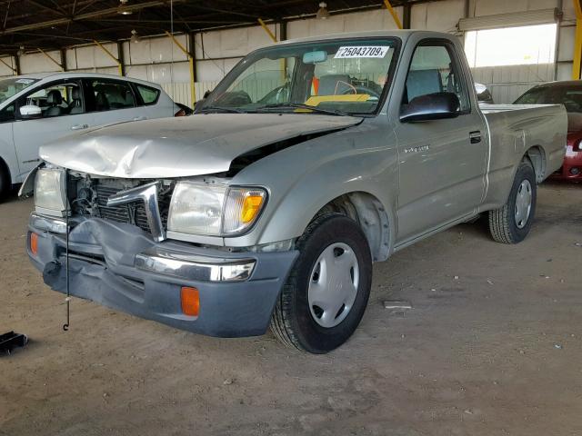 5TENL42N9YZ708403 - 2000 TOYOTA TACOMA SILVER photo 2