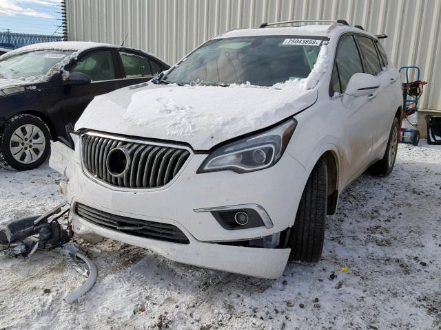 LRBFXDSA8HD002584 - 2017 BUICK ENVISION E WHITE photo 2